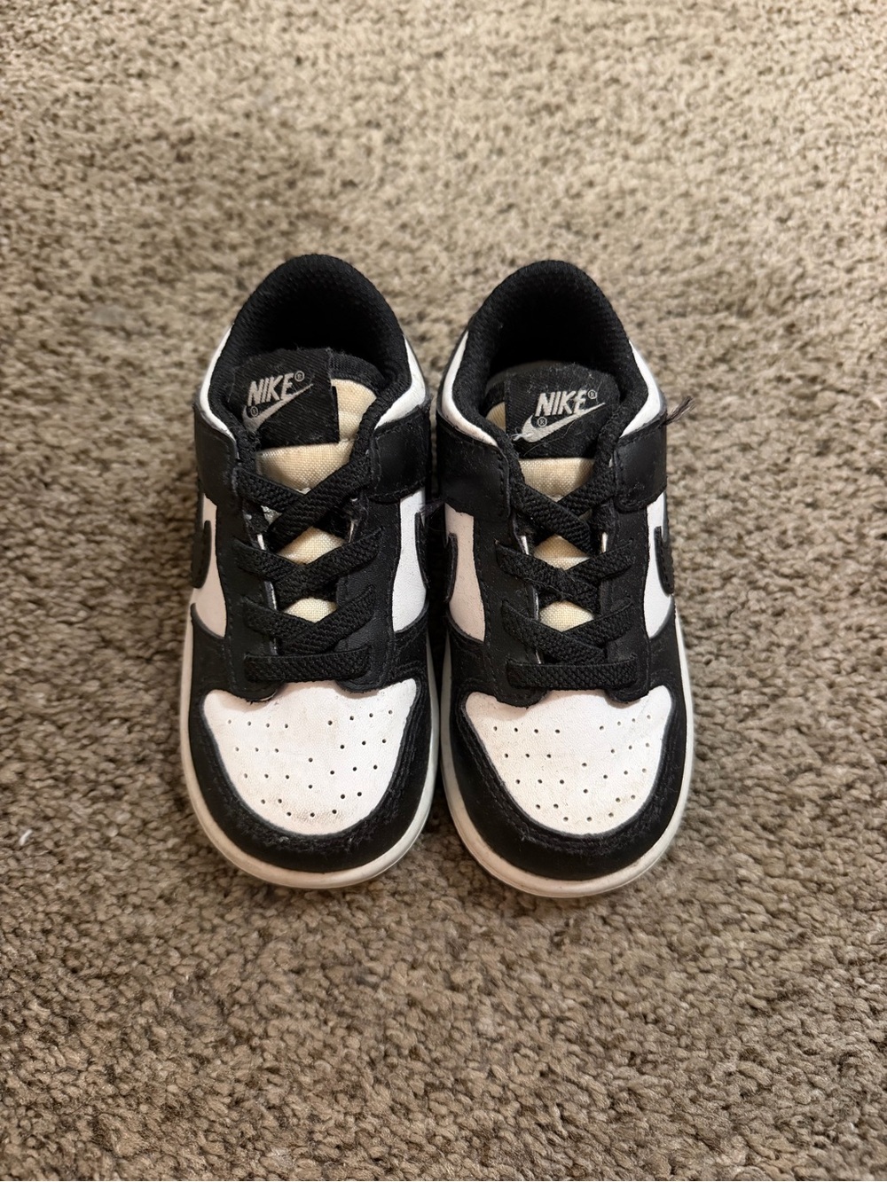 Toddle Nike panda dunks size 7c